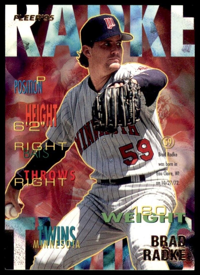 1995 Fleer Update Brad Radke #62 card