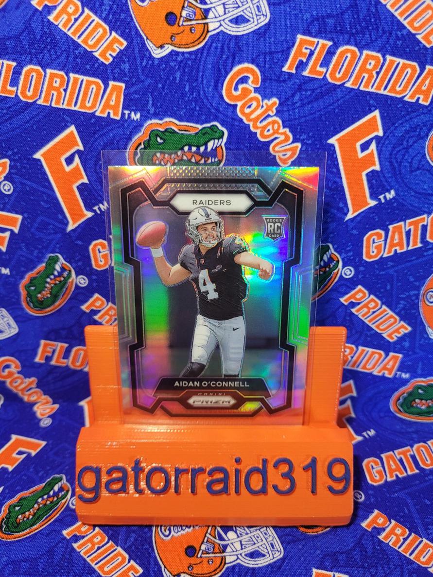2023 Panini Prizm Aidan O'Connell [Orange Lazer] #360 card