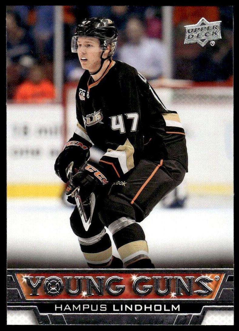 2013 Upper Deck Hampus Lindholm #499 card