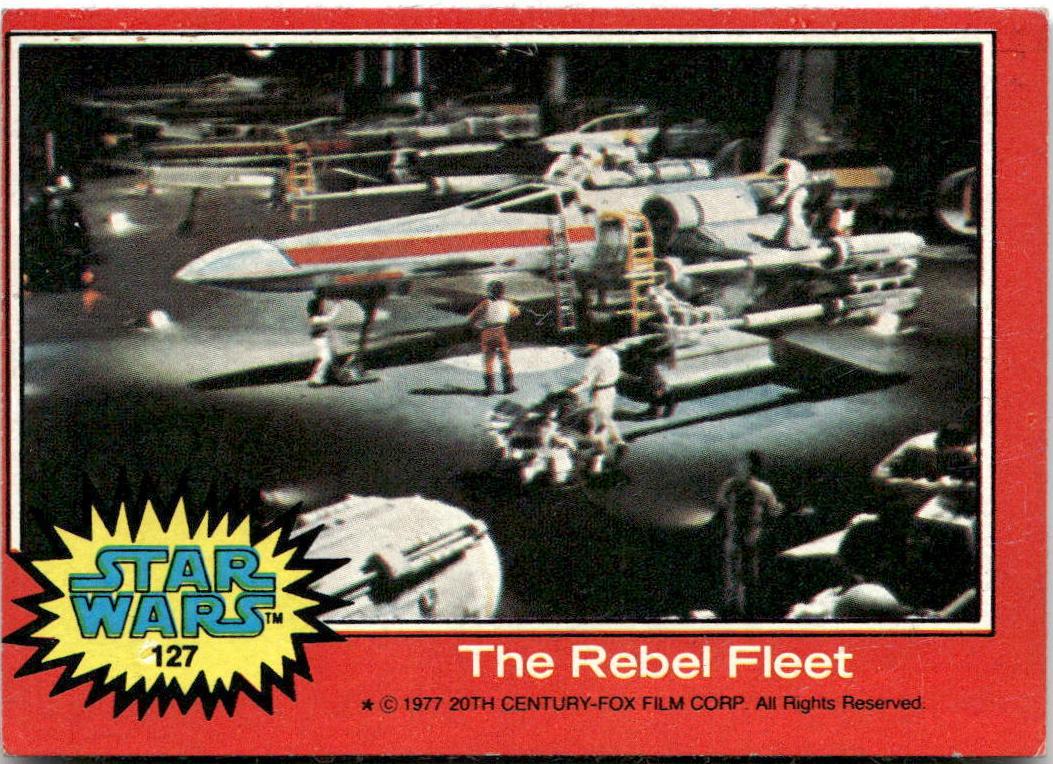 1977 Topps Star Wars X-Wing #127 card