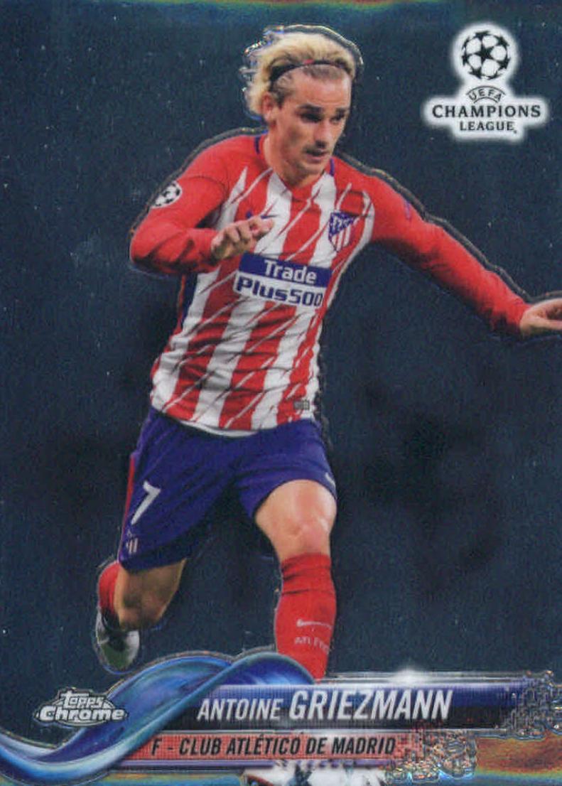 2017 Topps Chrome UEFA Champions League Antoine Griezmann [Red] #51 card