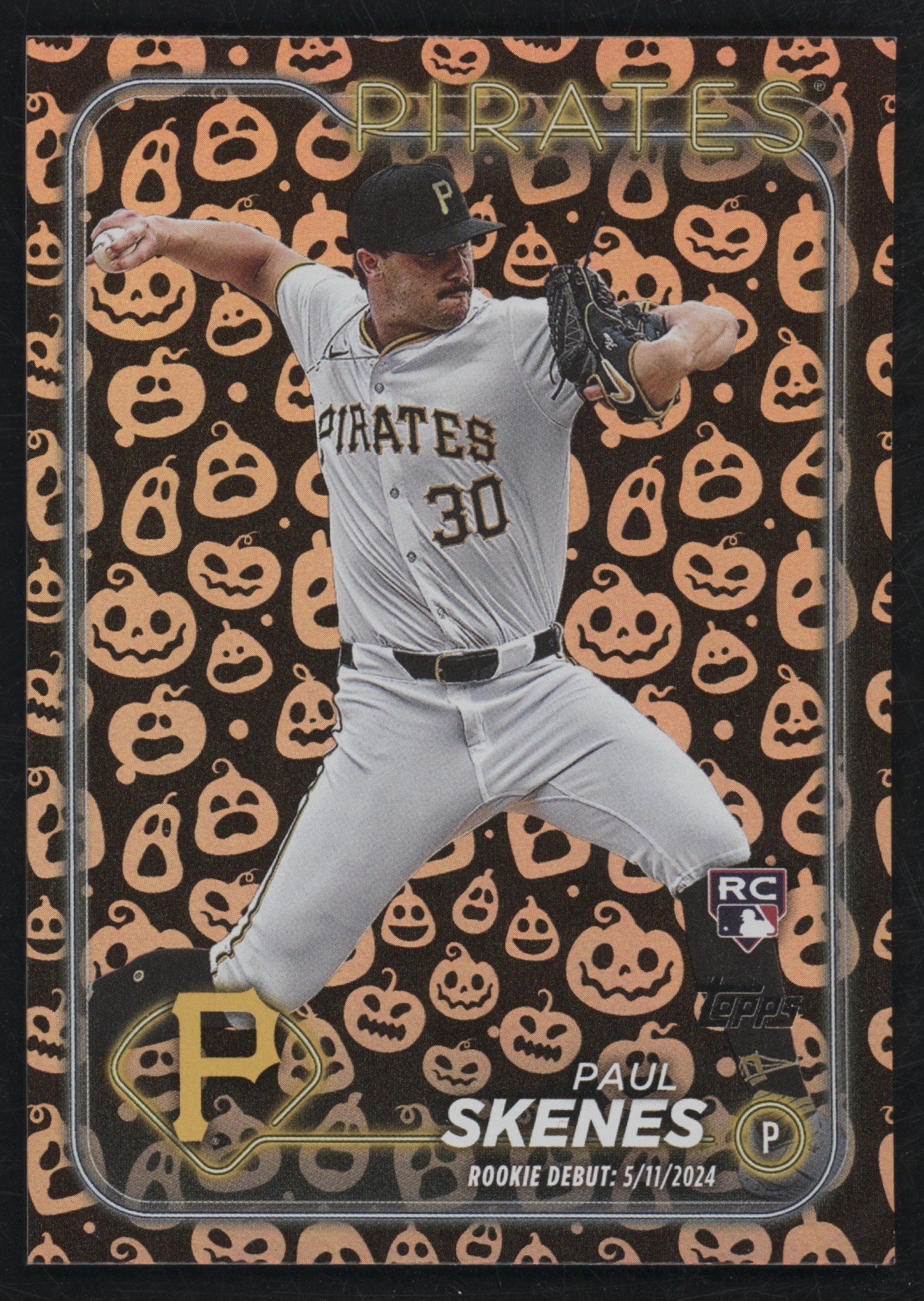 2024 Topps Update Baseball Jack O'Lanterns Paul Skenes #US288 PSA 9
