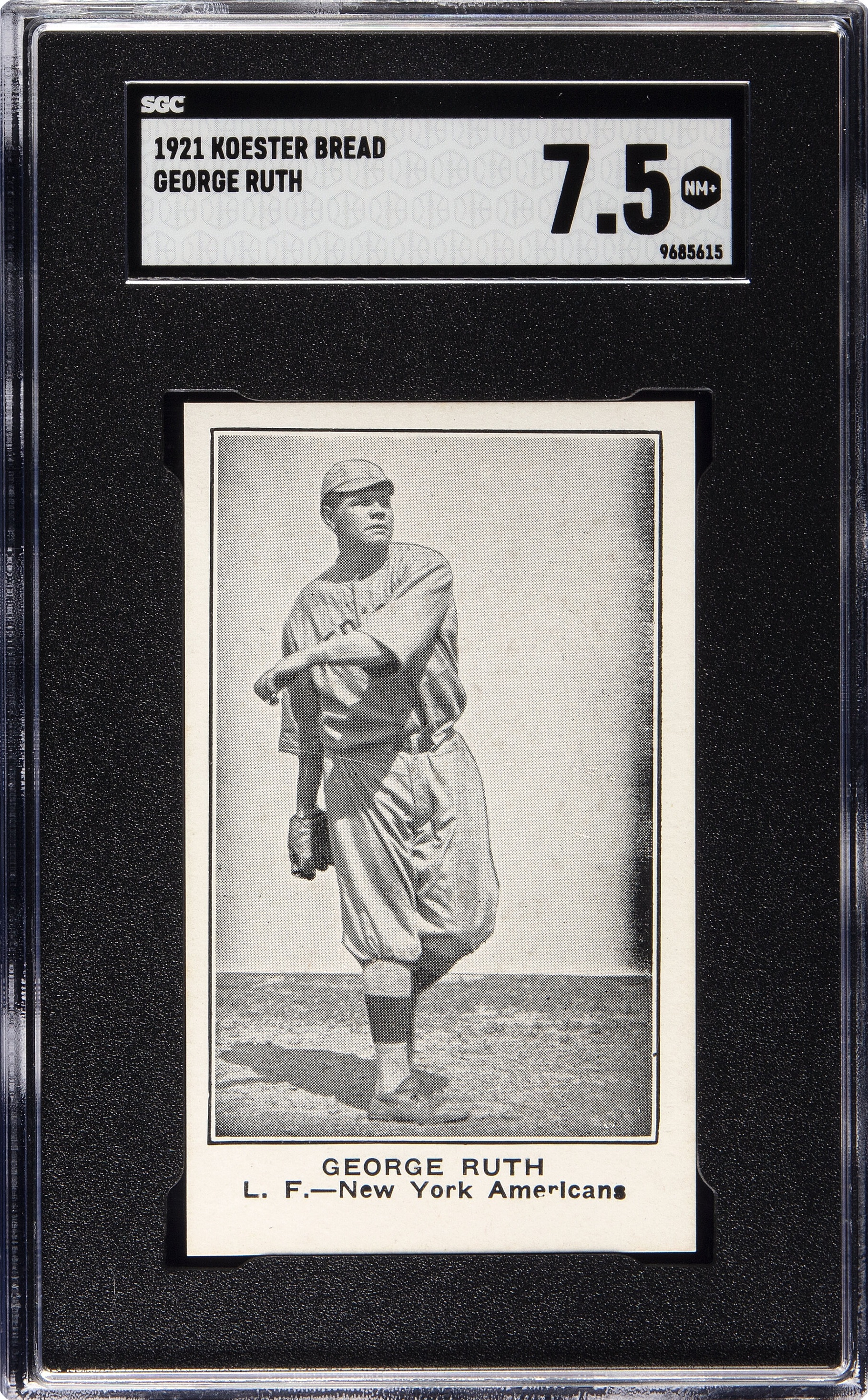 1921 Koester Bread Babe Ruth card