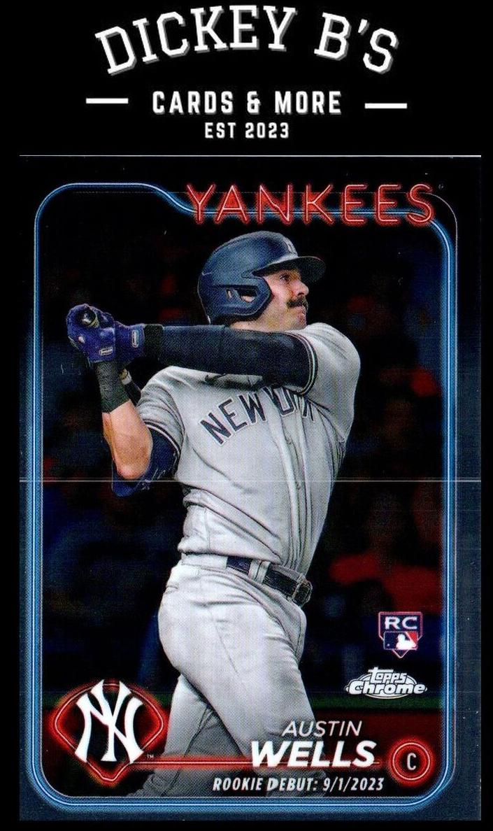 Austin Wells 2024 Chrome Update card