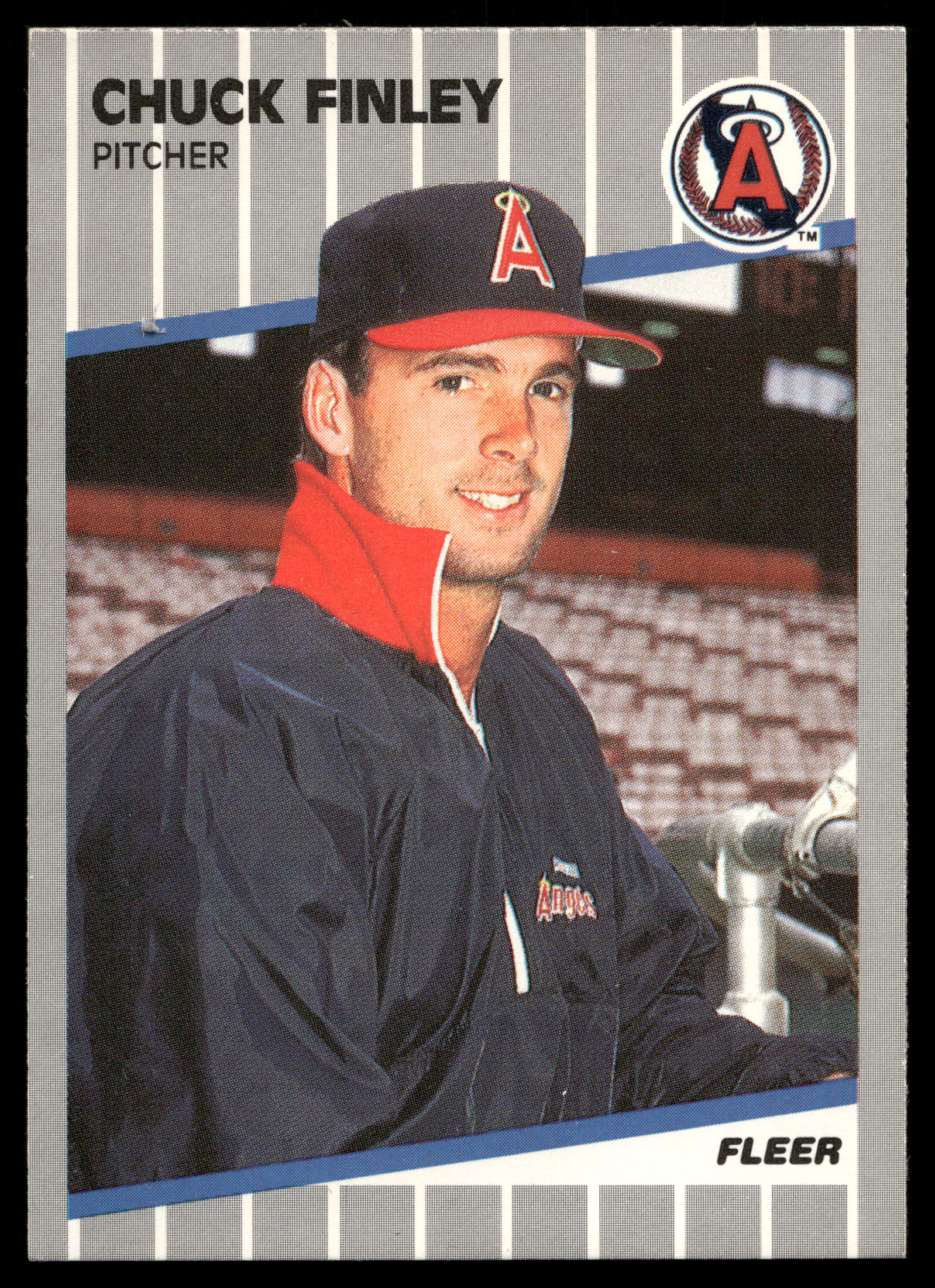1989 Fleer Chuck Finley #477 card