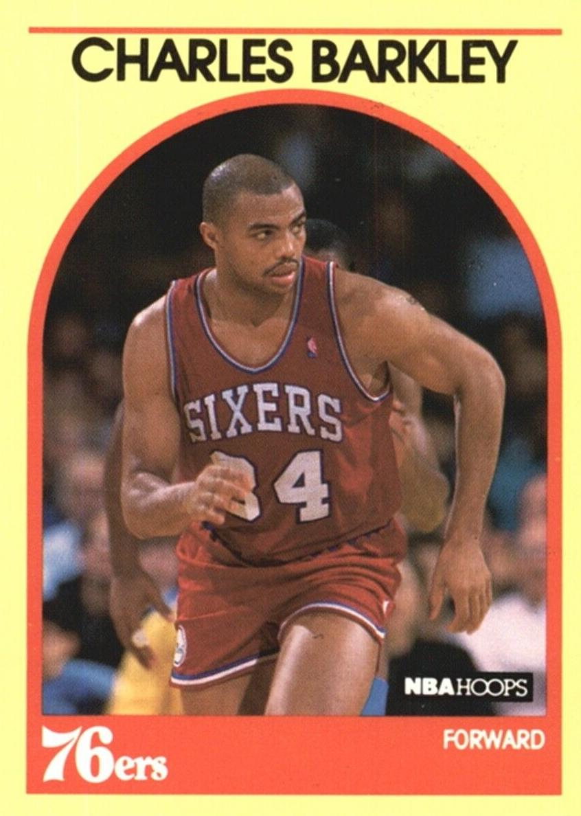 1990 Hoops 100 Superstars Charles Barkley #73 card