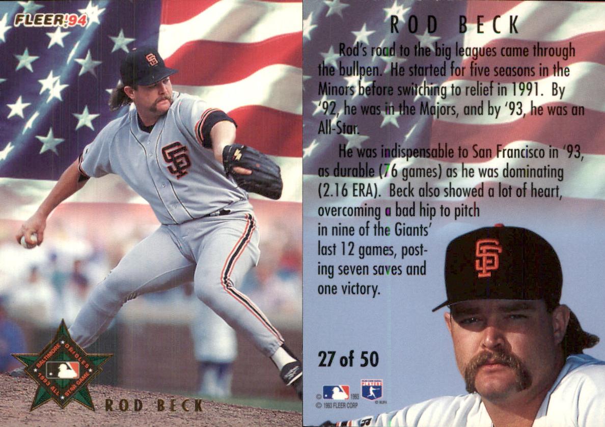 1994 Fleer Rod Beck #27 card