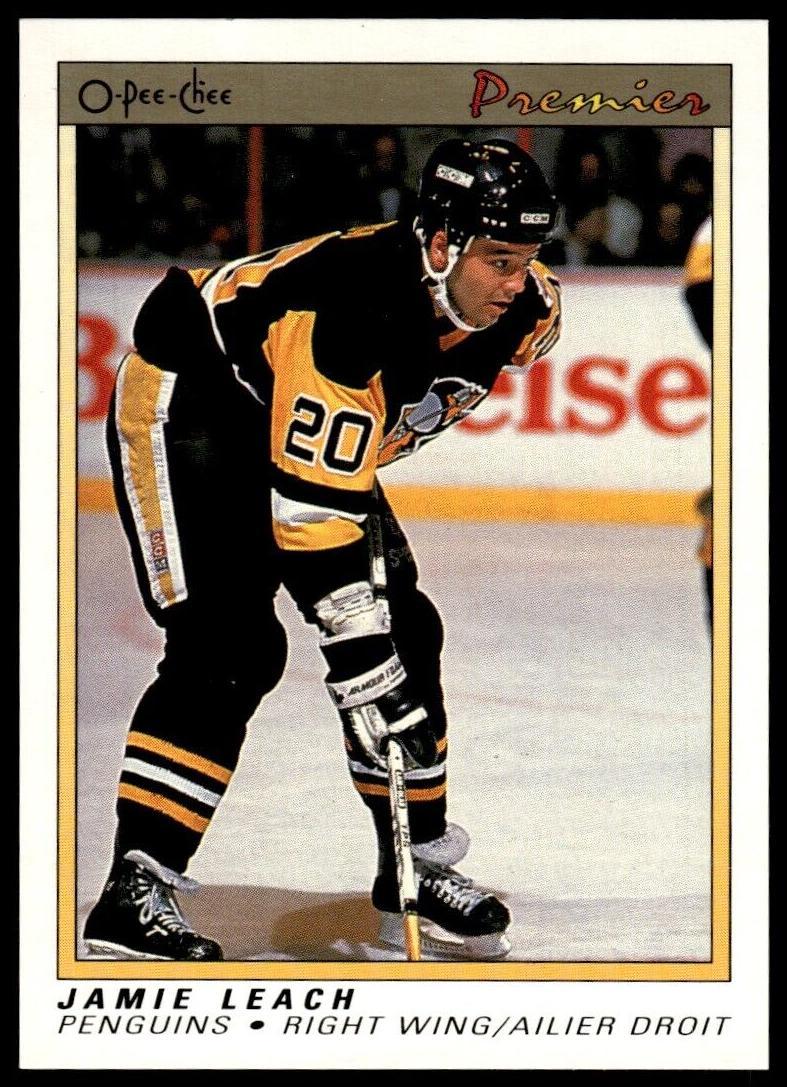 1990 O-Pee-Chee Premier Jamie Leach #60 card