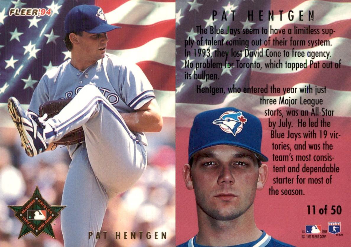 1994 Fleer Pat Hentgen #11 card