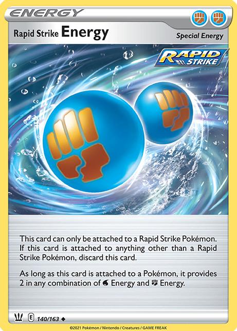 Rapid Strike Energy 2021 Pokemon Battle Styles