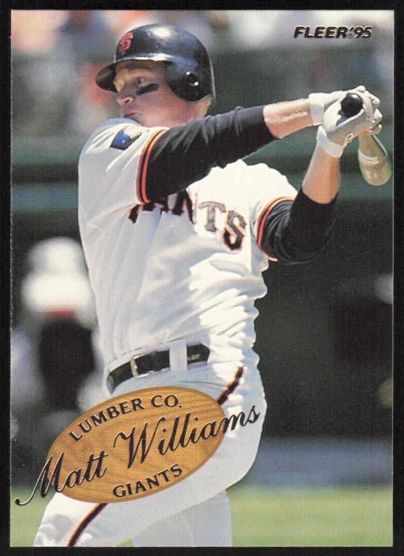 1995 Fleer Matt Williams #10 card