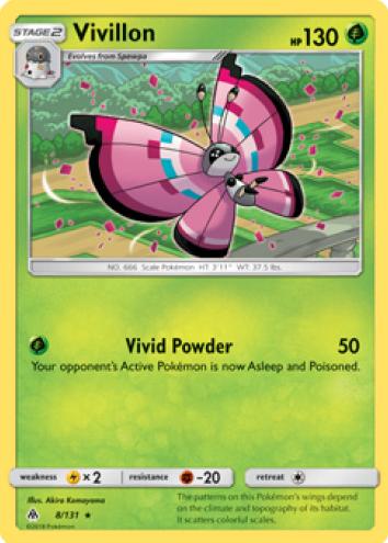 Vivillon 2018 Pokemon Sun & Moon Forbidden Light