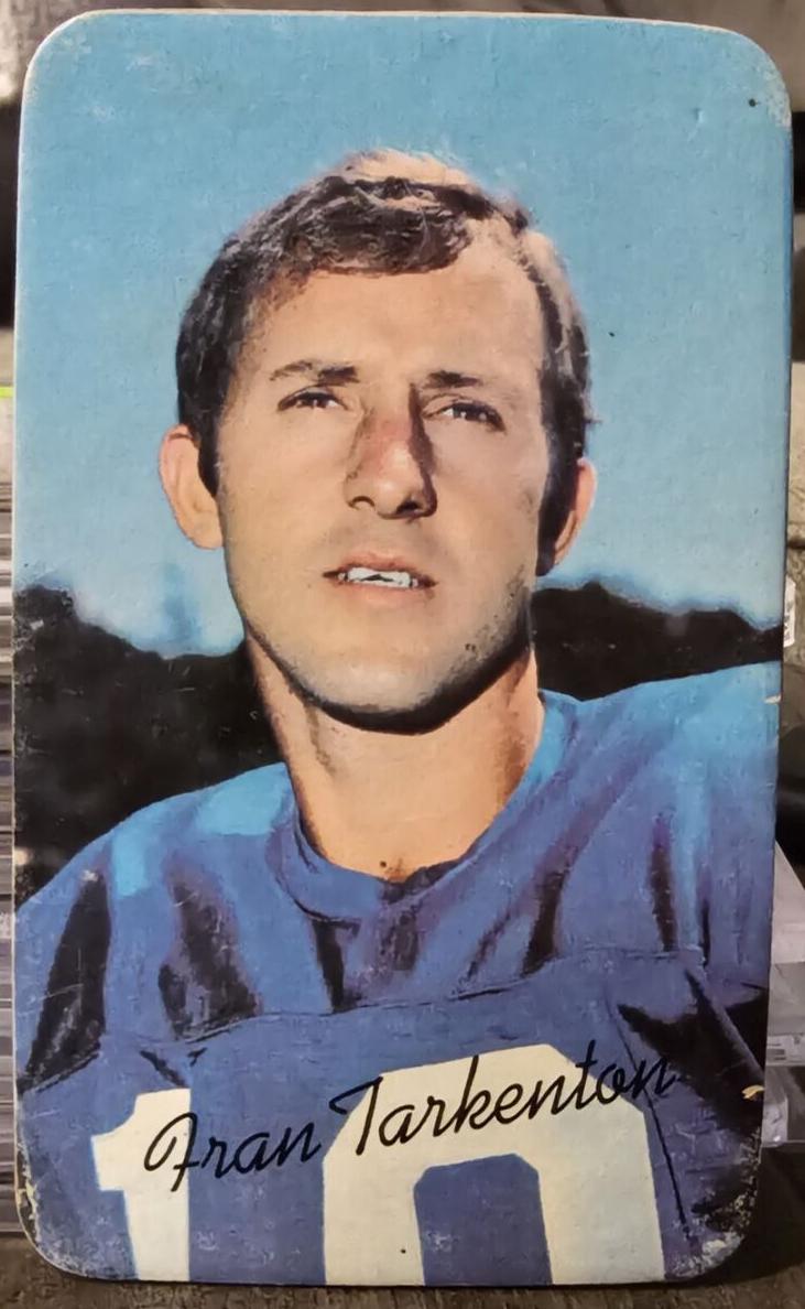 Fran Tarkenton 1970 Topps Super Football