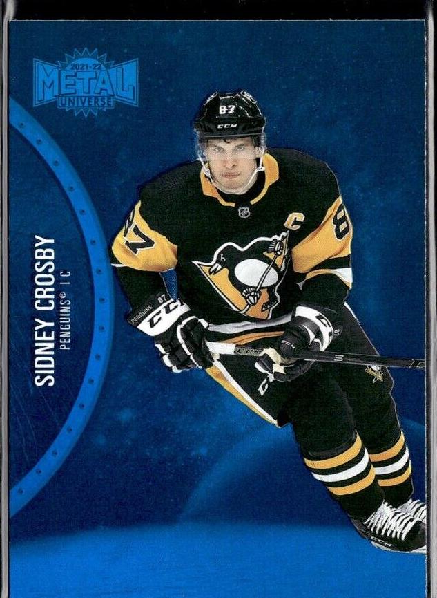 2021 Skybox Metal Universe Sidney Crosby [Blue Spectrum] #100 card