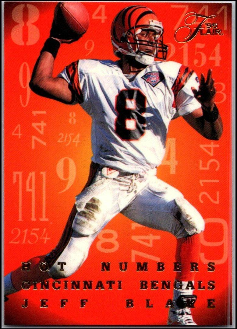 1995 Flair Jeff Blake #1 card