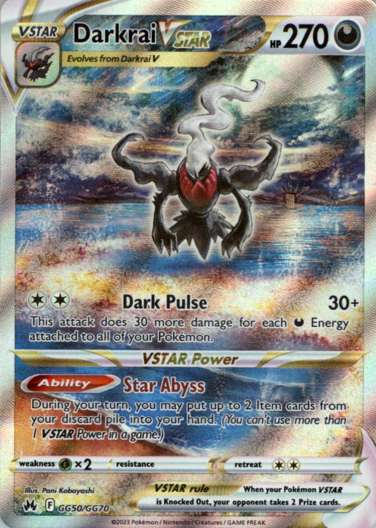 2023 Pokemon CROWN ZENITH-ITALIAN #GG50 Darkrai front