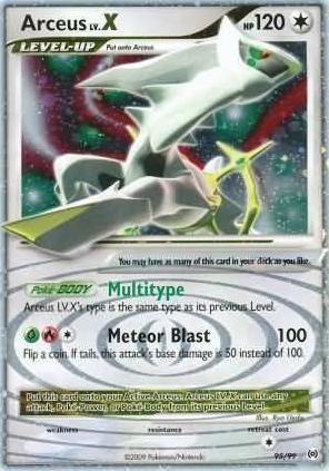 2009 Pokemon Holo #95 Arceus front