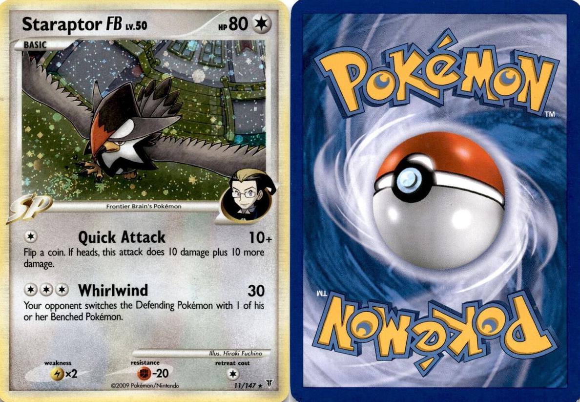 2009 Pokemon Platinum: Supreme Victors SUPREME VICTORS #11 Staraptor Fb-Holo front