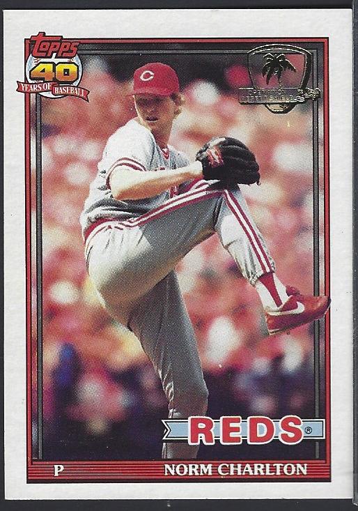 Norm Charlton 1991 Topps Desert Shield Baseball