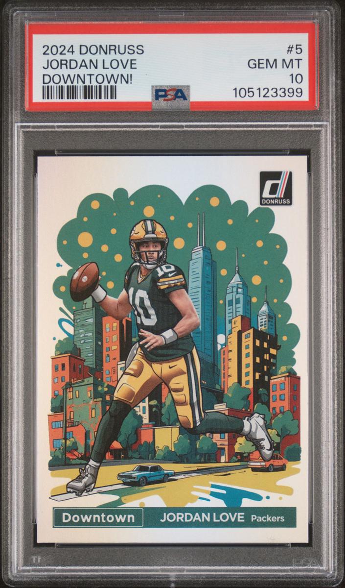 Jordan Love 2024 Panini Donruss Downtown! Football