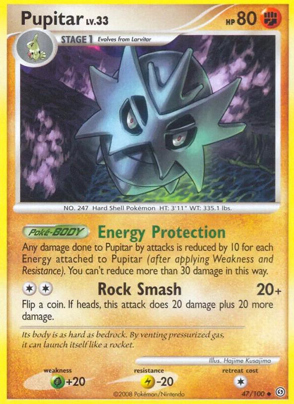 Pupitar 2008 Pokemon Diamond & Pearl Stormfront