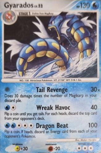 Gyarados Holo 2008 Pokemon Diamond & Pearl Stormfront