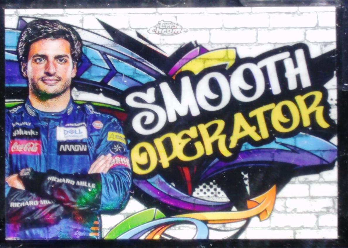 2020 Topps Chrome Formula 1 Track Tags Carlos Sainz #TT-6 card