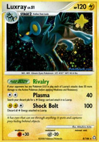 Luxray 2008 Pokemon Diamond & Pearl Legends Awakened