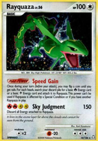 Rayquaza 2008 Pokemon Diamond & Pearl Legends Awakened