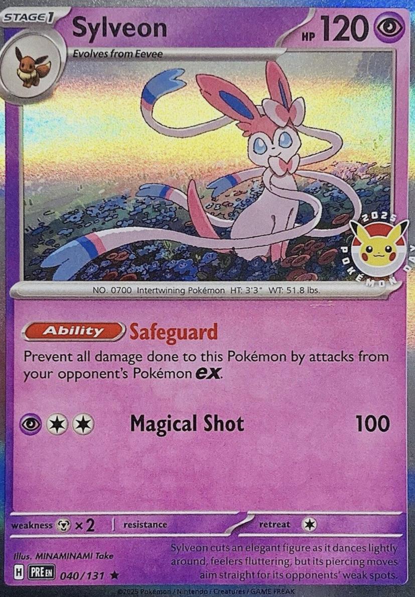 Sylveon 2025 Pokemon Scarlet & Violet Prismatic Evolutions