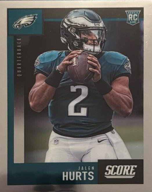 2020 Score Silver #457 Jalen Hurts front