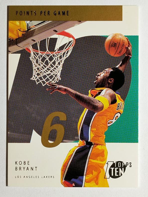 2002 Topps Ten Kobe Bryant [Parallel] #6 card