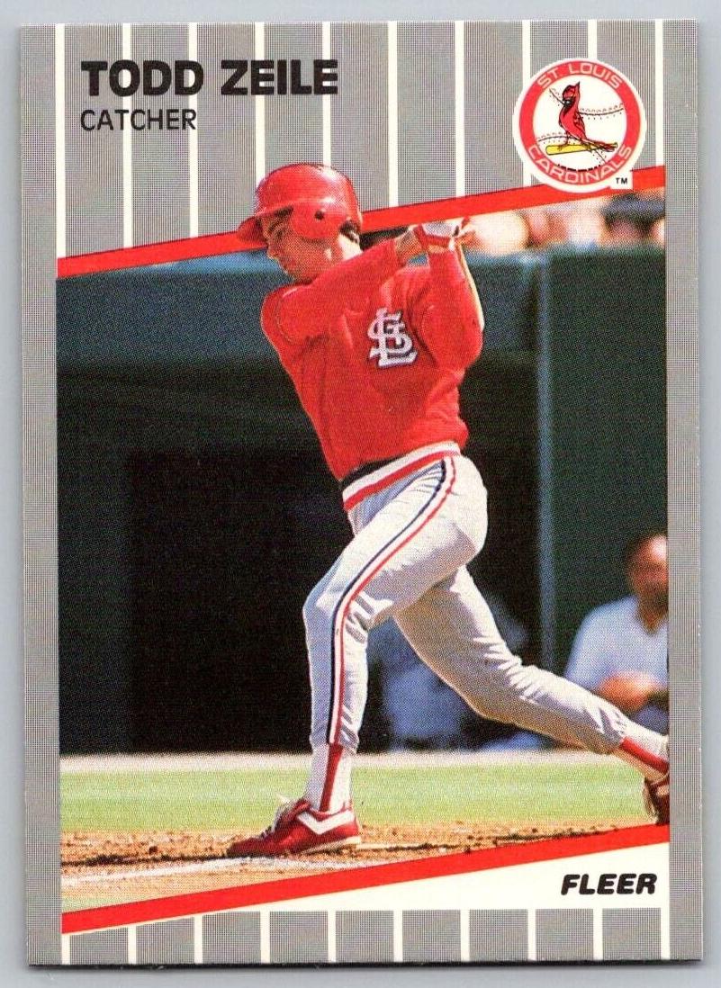 1989 Fleer Update Todd Zeile #U-122 card
