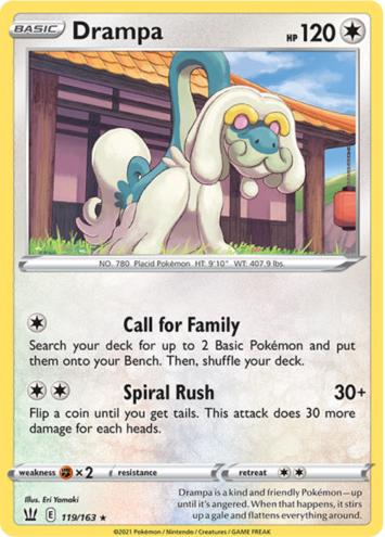 Drampa 2021 Pokemon Battle Styles
