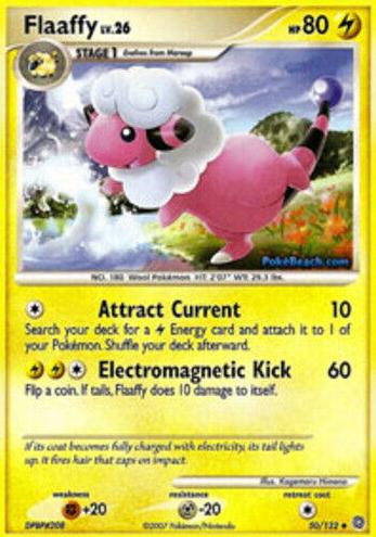 Flaaffy 2007 Pokemon Diamond & Pearl Secret Wonders