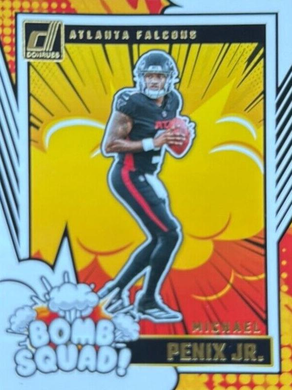2024 Panini Donruss Bomb Squad Autograph Michael Penix Jr. #1 card