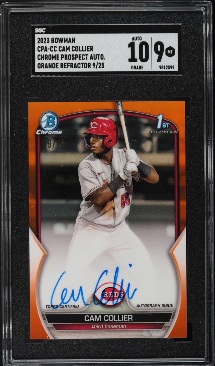 2023 Bowman Chrome Prospects Baseball Orange Cam Collier #CPA-CC PSA 8.5