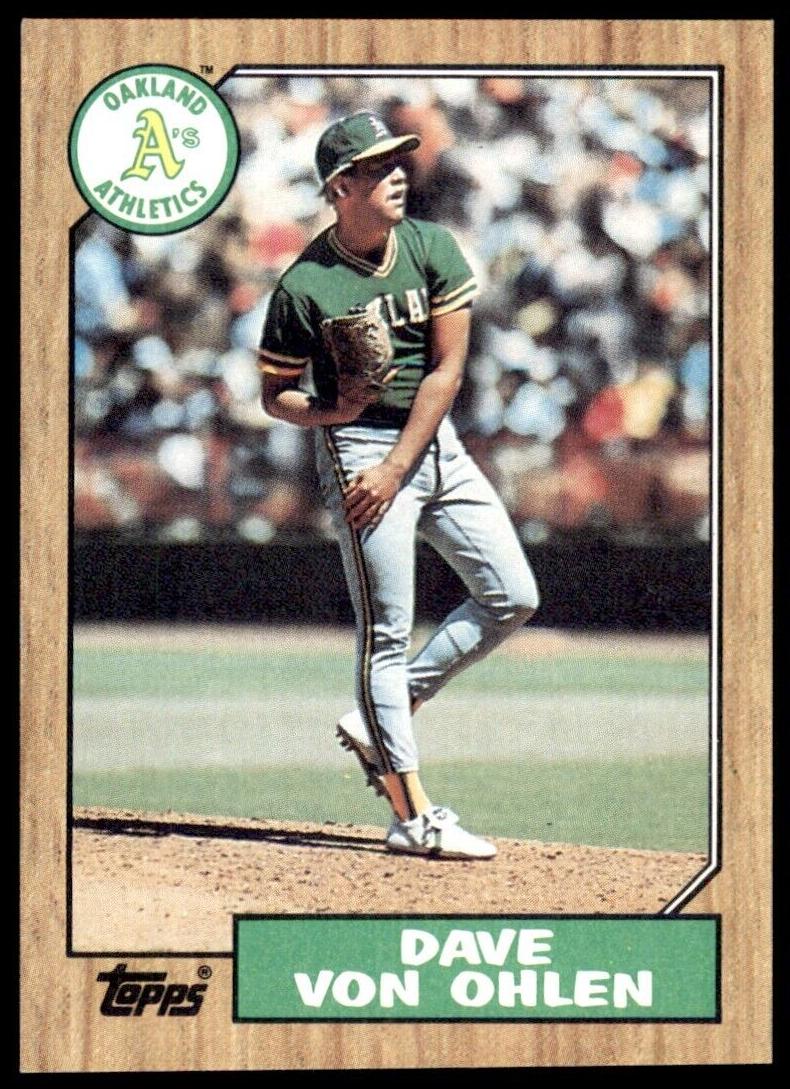 1987 Topps Dave Von Ohlen #287 card