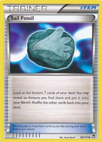 Sail Fossil 2014 Pokemon XY Furious Fists