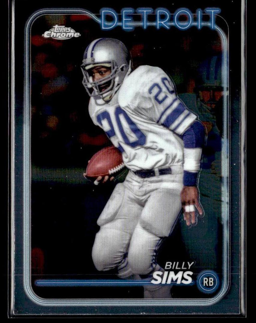 Billy Sims 2024 Topps Chrome Football card