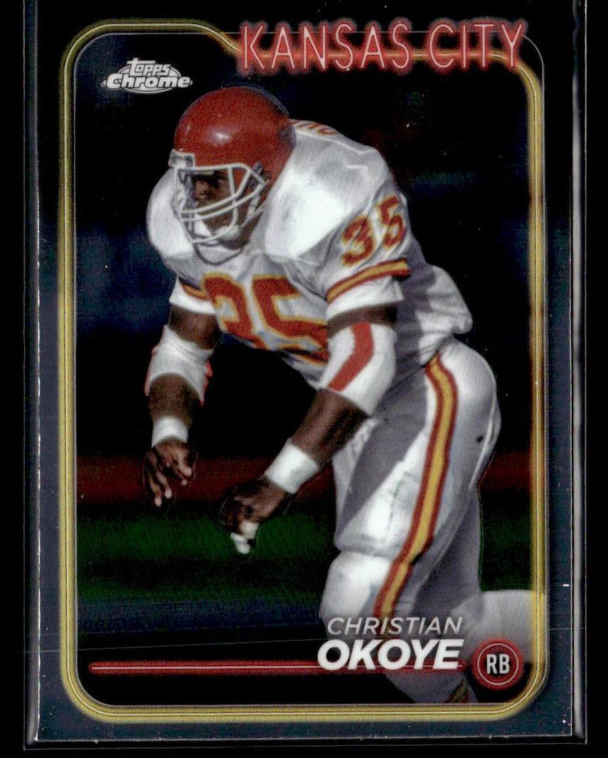 Christian Okoye 2024 Topps Chrome Football card
