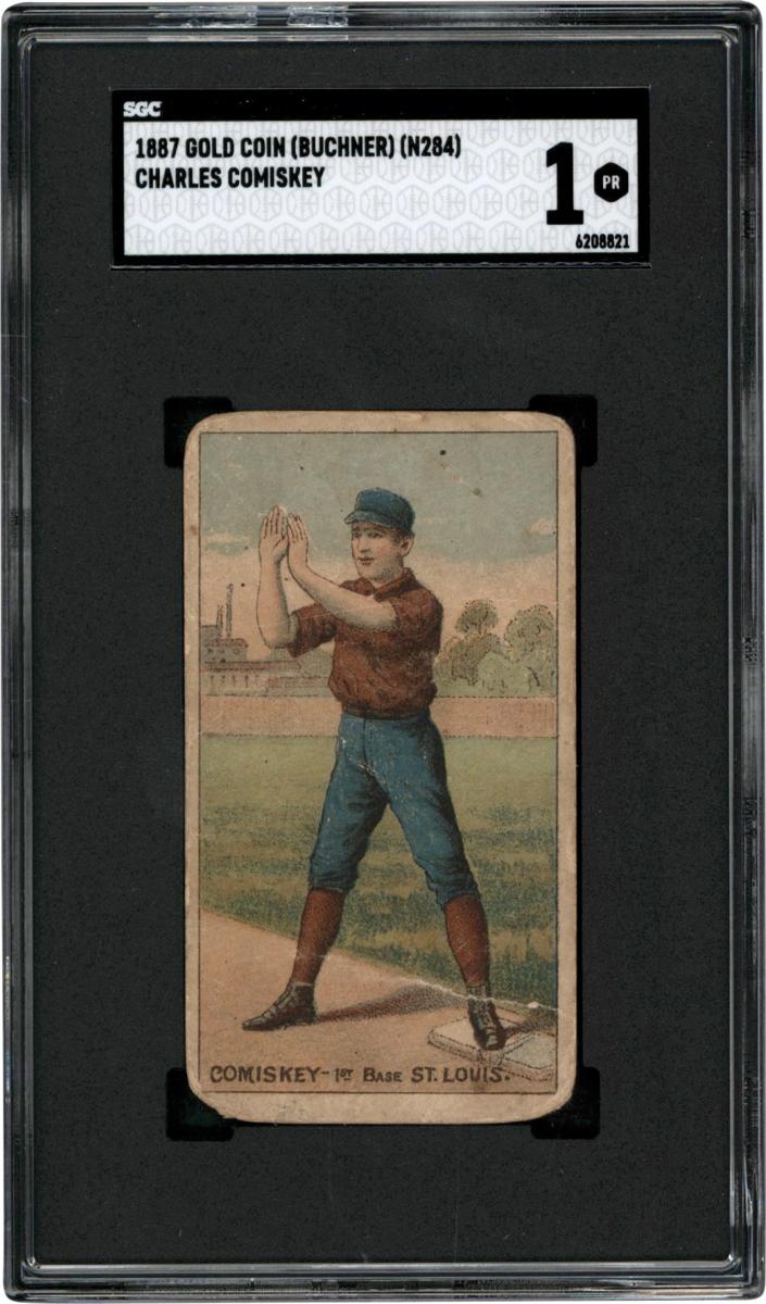 1887 N284 Buchner Gold Coin Baseball Charles Comiskey #NNO SGC 1