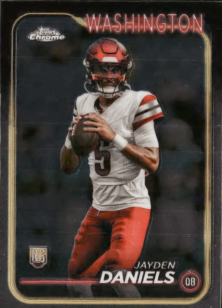 Jayden Daniels 2024 Topps Chrome Football card