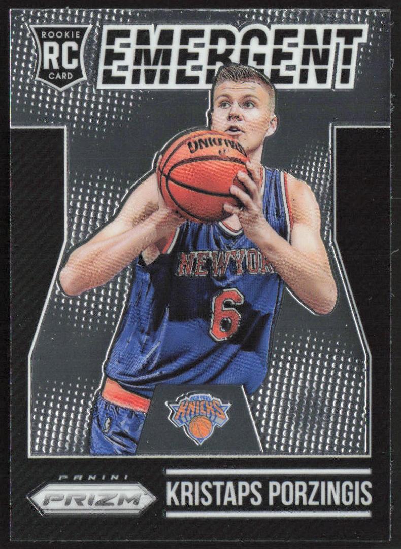 2015 Panini Prizm Kristaps Porzingis [Gold] #10 card