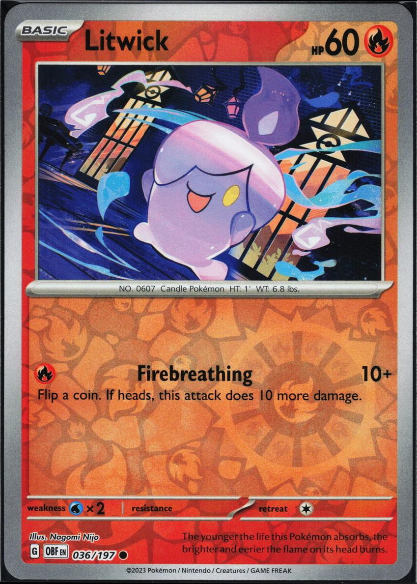 Litwick 2023 Pokemon Scarlet & Violet Obsidian Flames