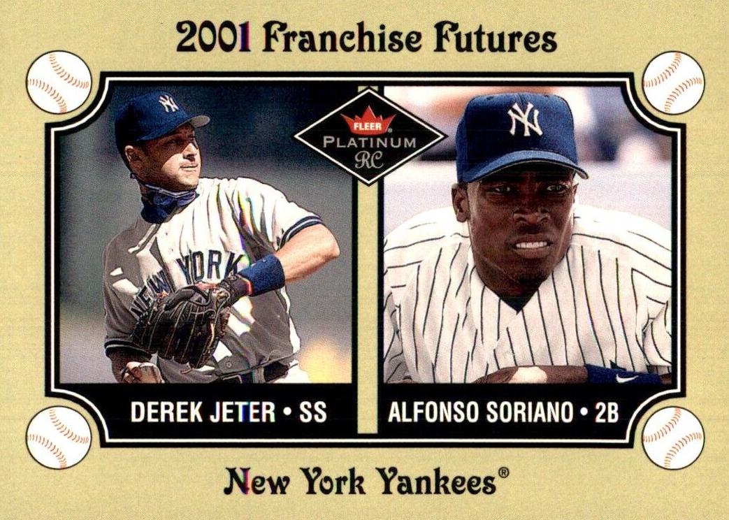2001 Fleer Platinum Derek Jeter / Alfonso Soriano #481 card