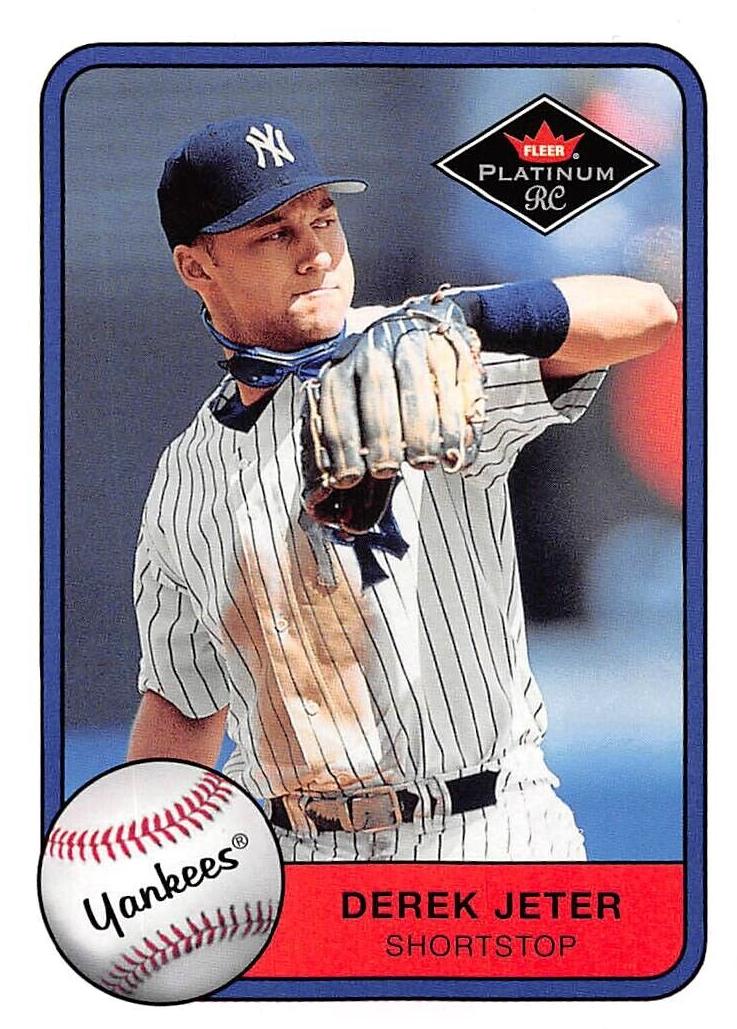 2001 Fleer Platinum Derek Jeter #332 card