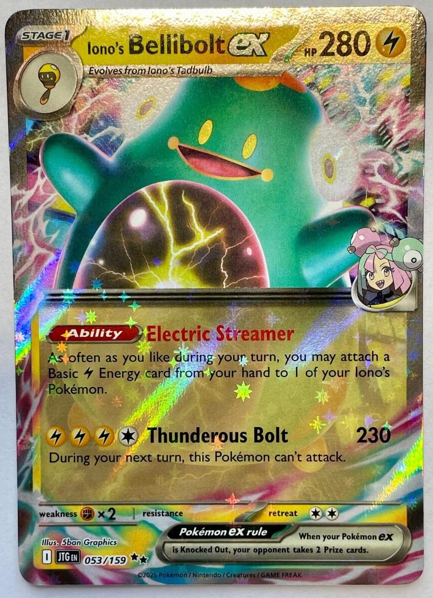 Iono's Bellibolt EX 2025 Pokemon Scarlet & Violet Journey Together