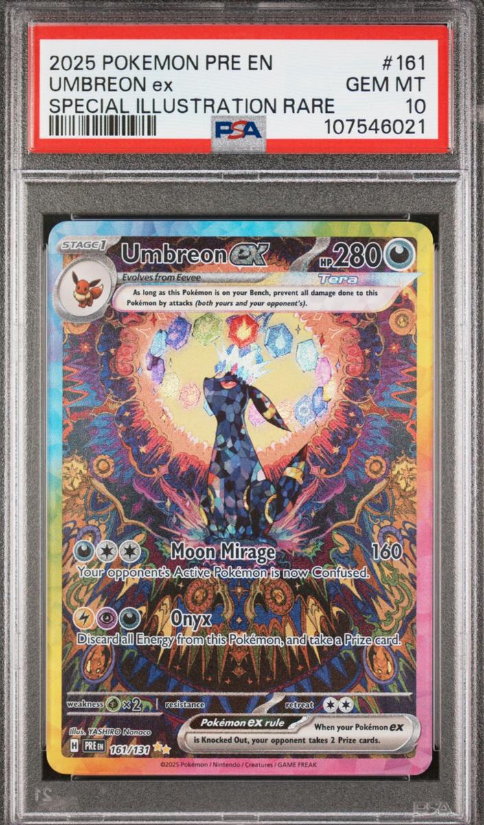Umbreon EX 2025 Pokemon Scarlet & Violet Prismatic Evolutions