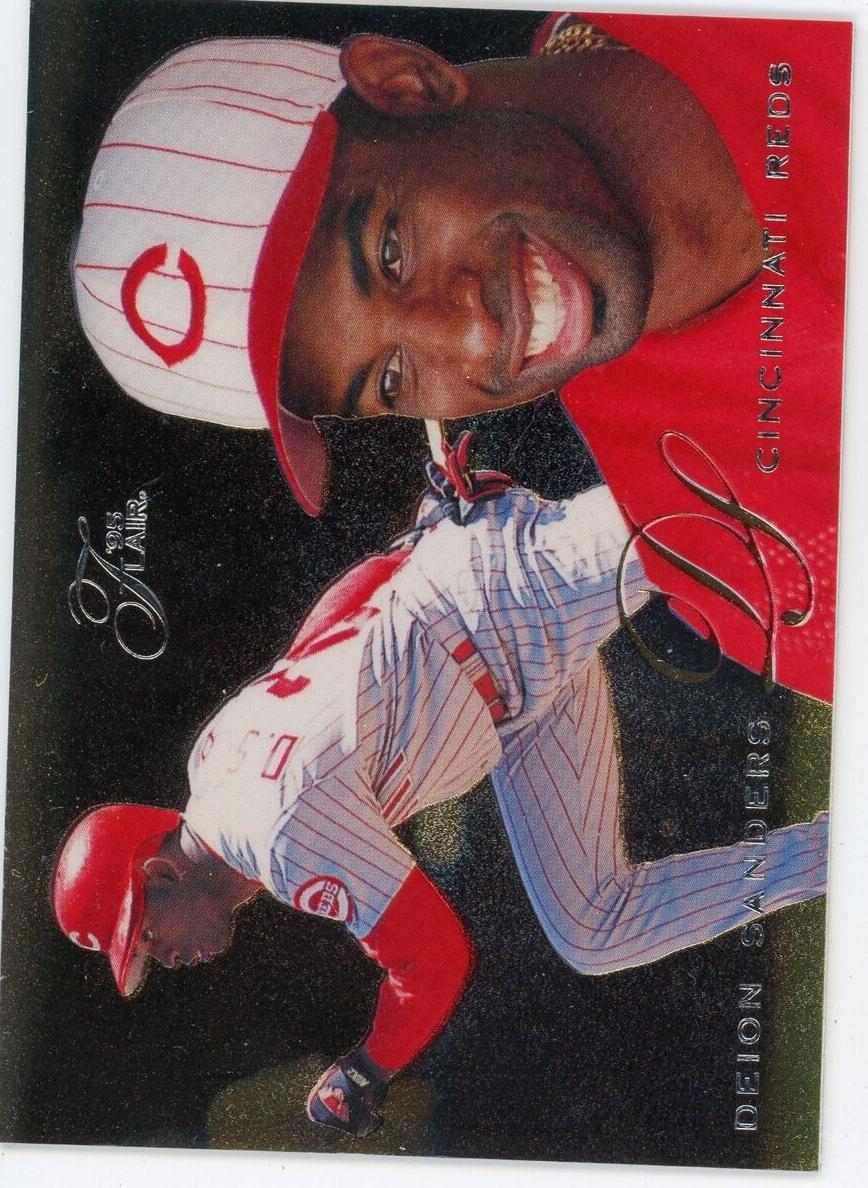 1995 Flair Deion Sanders #340 card